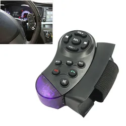 1pc Universal Auto Lenkrad Fernbedienung Schalter Fahrzeug Bluetooth MP3 DVD Stereo-Taste Wireless, fernbedienung Auto Steer