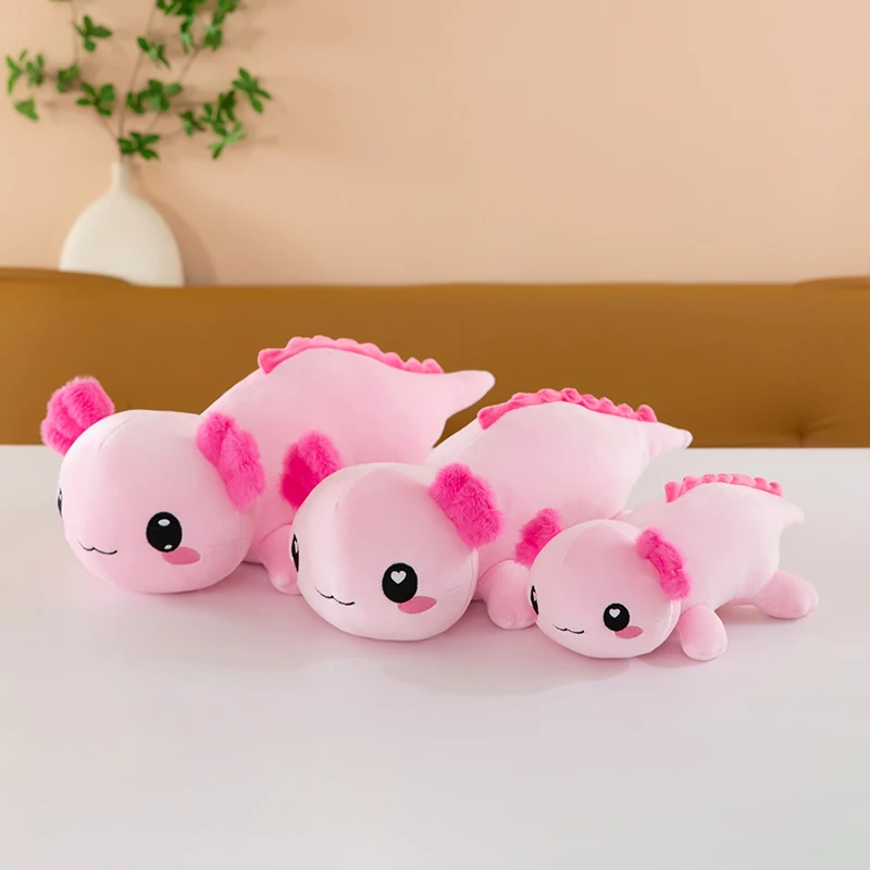 Neues grenzüberschreitendes mexikanisches Axolotl-Plüschtier in vier Farben – das perfekte Geburtstagsgeschenk und ein unverzichtbares Party-Mitbringsel – Detail 1