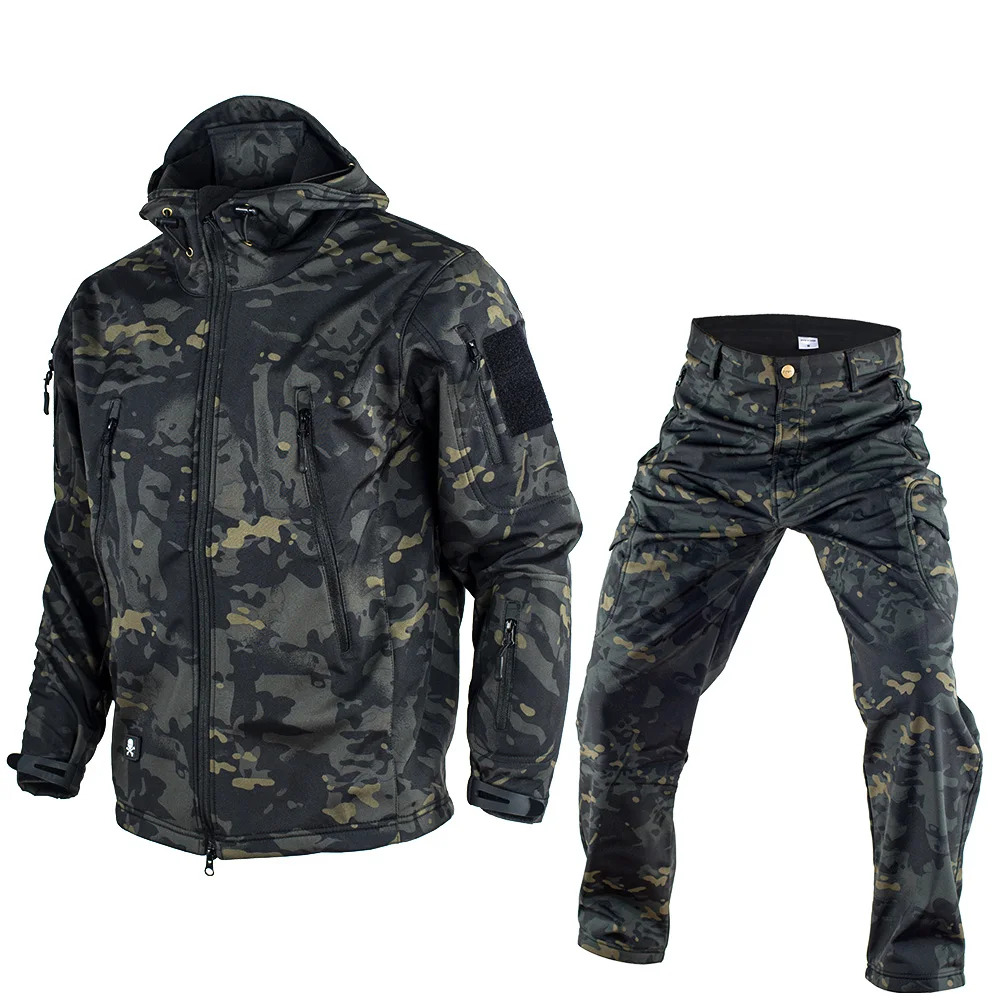 Uniform Equipment Tactical Tracksuits Outdoor Winter Suit Working Fleece Warm Windproof