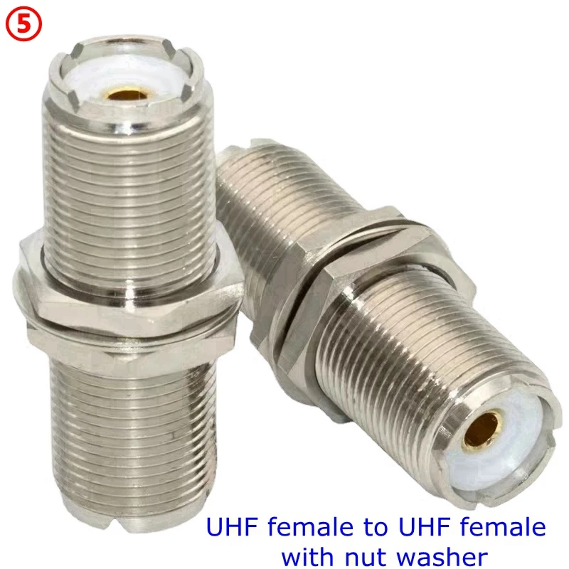 1Pcs UHF SO239 PL259 Tee Type 3 Way Splitter Connector SO239 To SO239 Right Angle Male Female Adapter Fast Delivery Copper Brass