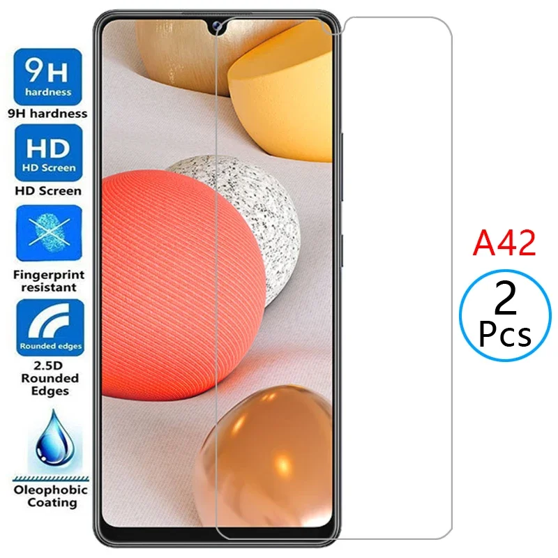 Tempered Glass For Samsung A42 5G Protective Glass Screen Protector On Galaxy A 42 42A Film Samsun Samsumg Sansung Samsunga42