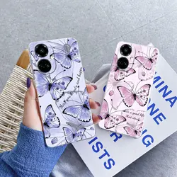 Tecno Camon 19 18 18P Camon 19 Pro 4G 5G 케이스 럭셔리 보호 커버, Camon 19 Neo 나비 투명 실리콘 휴대폰 케이스