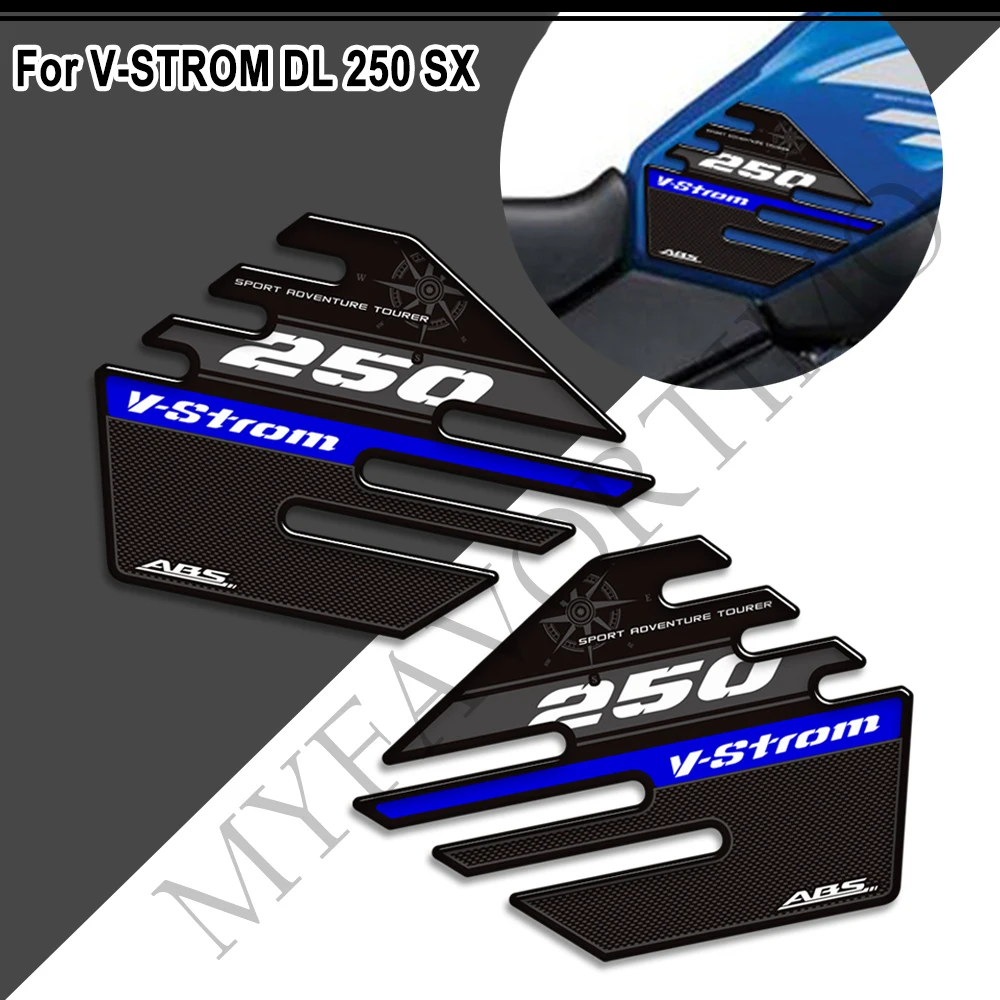 For Suzuki VSTROM V STROM DL 250 SX 250SX Adventure Motorcycle Stickers Tank Pad Decals Protector 2016 2017 2018 2019 2020 2021