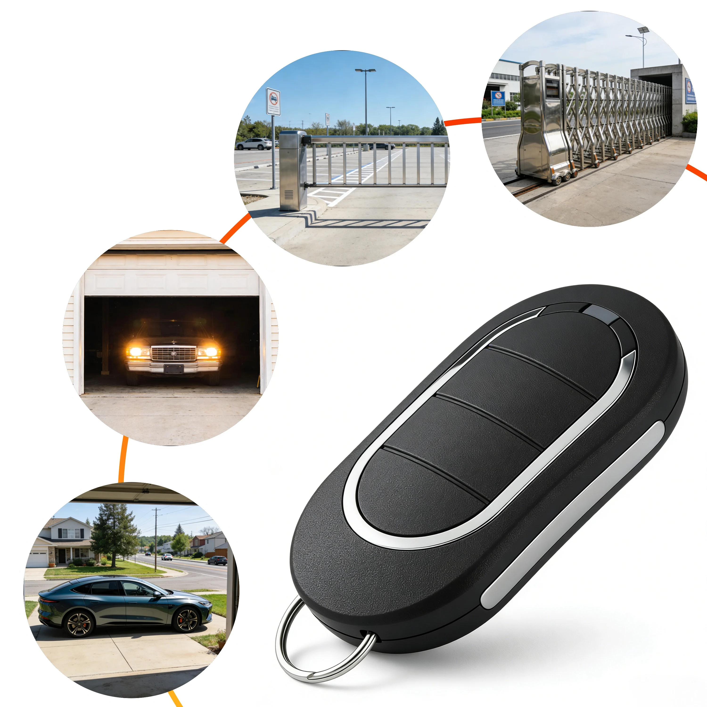 

Alutech AT-4N AT 4N Gate Remote Control 433.92MHz Garage Door Opener handheld transmitter
