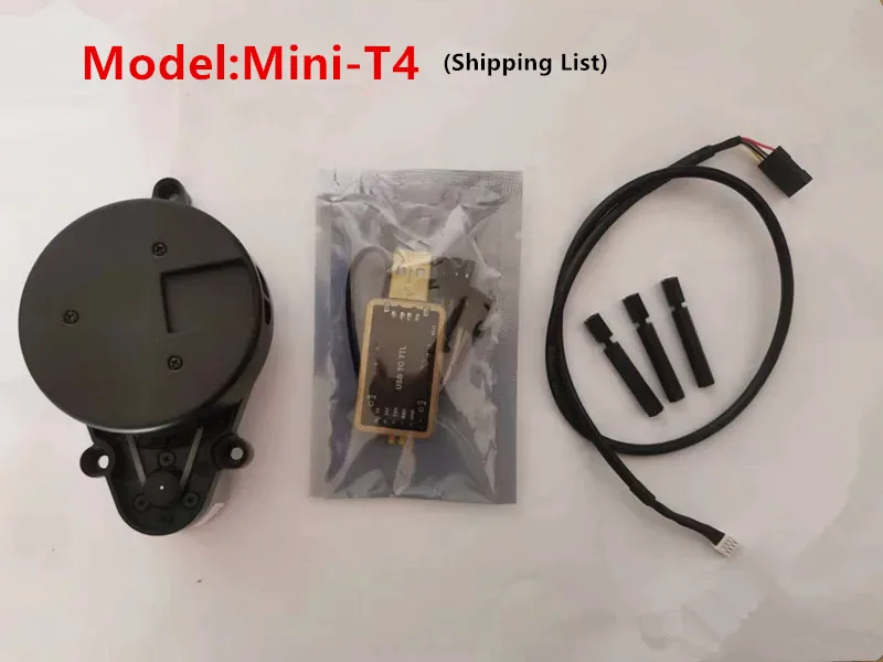 Mini-T4 10m DTOF 360 ° scanning ranging LiDAR sensor for map surveying mapping  robot navigation obstacle avoidance