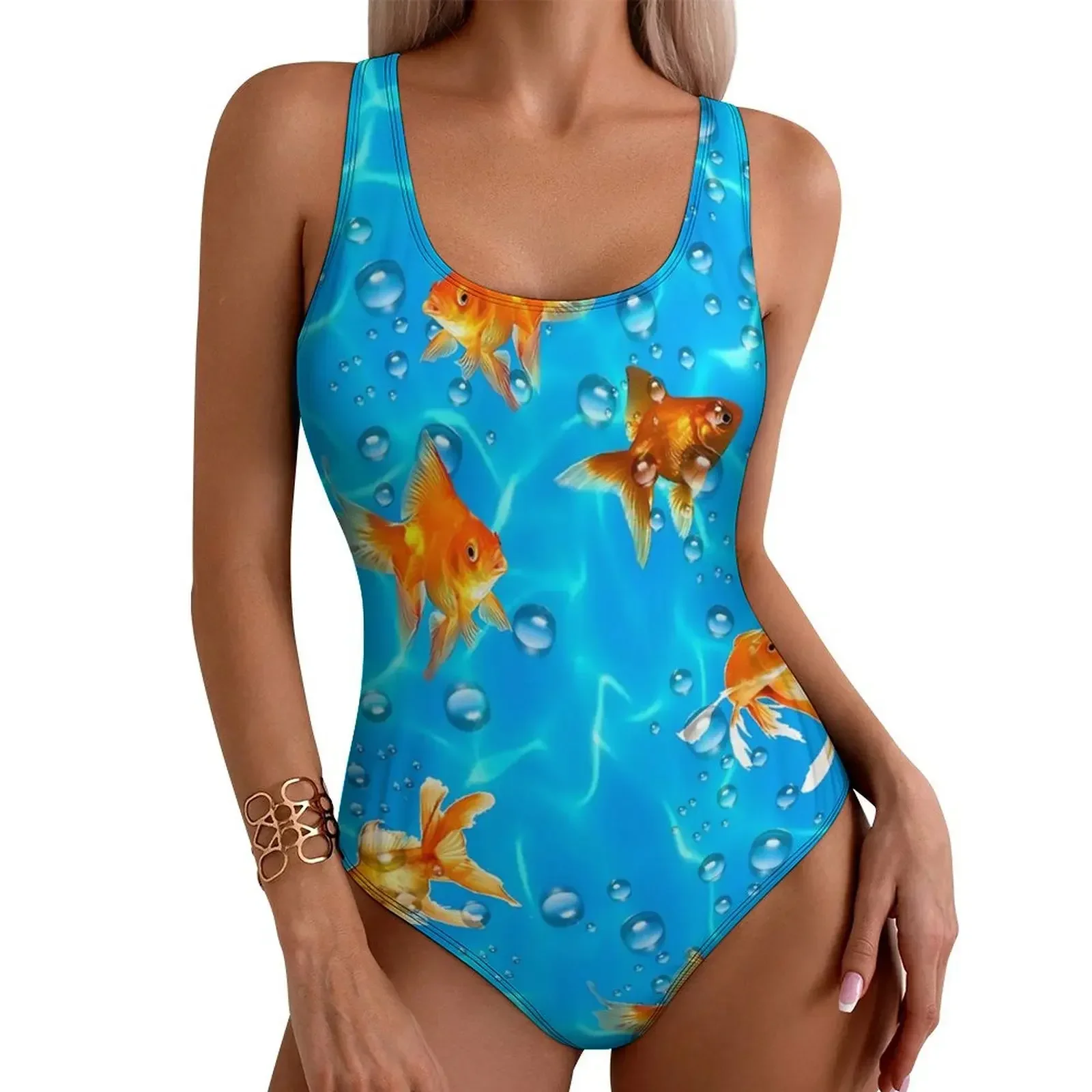 

2025 Summer Hot-selling Trend Printed One-piece Swimsuit Sexy, Cool and Comfortable Beachwear Women's Push-pull Closed Swimsuit