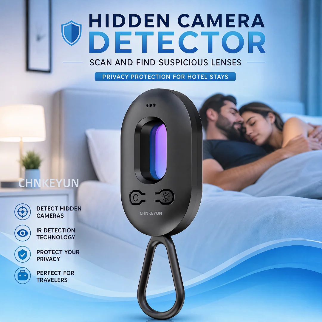 Hidden Camera Detectors, Vibration Sensor Door and Window Alarm, Spy Camera Detector, Anti-intrusion, 30H Working Time for Travel, Car, Bathroom, Office, Hotel, Airbnb, Rental