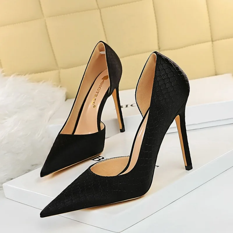 BIGTREE Shoes Designer New Women Pumps Pointed Toe High Heels Ladies Shoes Fashion Heels Pumps Sexy Party Shoes Plus Size 43