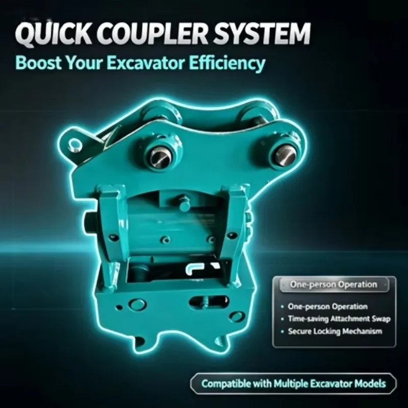 Customized Premium Hydraulic Rotary Quick Hitch With Auto Lock Safety Mechanism For Demolition Excavator