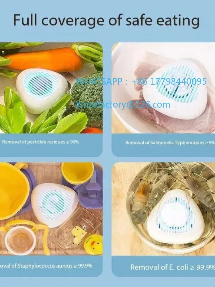 قطعة واحدة قابلة للتخصيص لتنقية الفواكه والخضروات المنزلية متعددة الوظائف، غسالة خضروات أوتوماتيكية محمولة #4