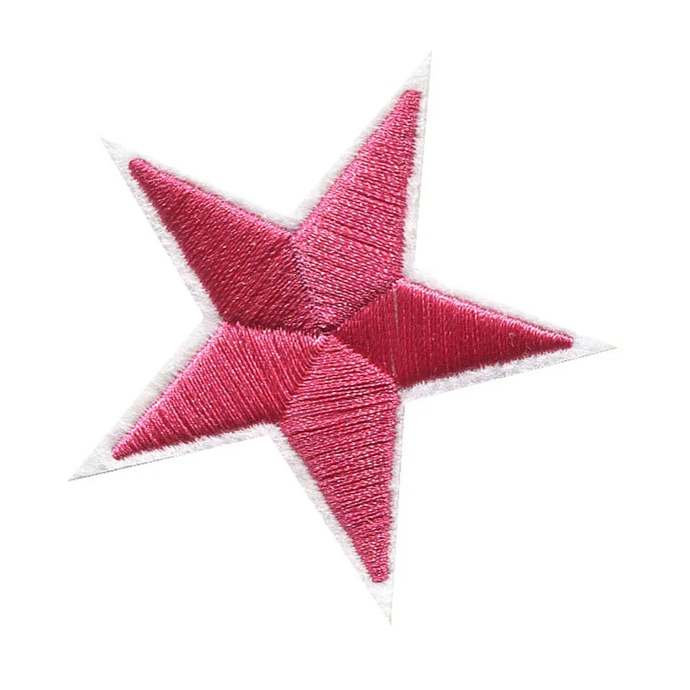 

38 Pcs Five-pointed Star Cloth Sticker Patches Clothing Sew on Backpacks Embroidery