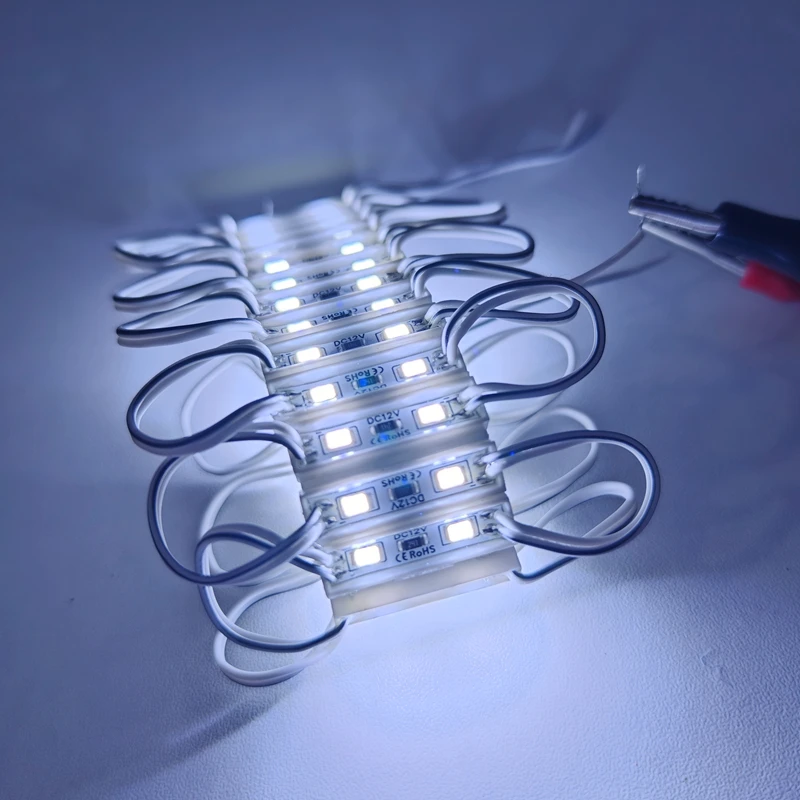 20 個 LED モジュール 2835 SMD 0.4W DC 12V 2 LED バックライト防水 IP65 LED サイン照明赤緑青黄白