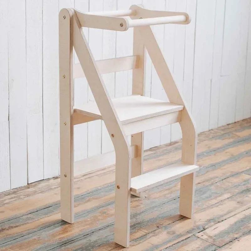 Children's Montessori learning tower baby ladder hand washing stool heightening stool bathroom foot stool