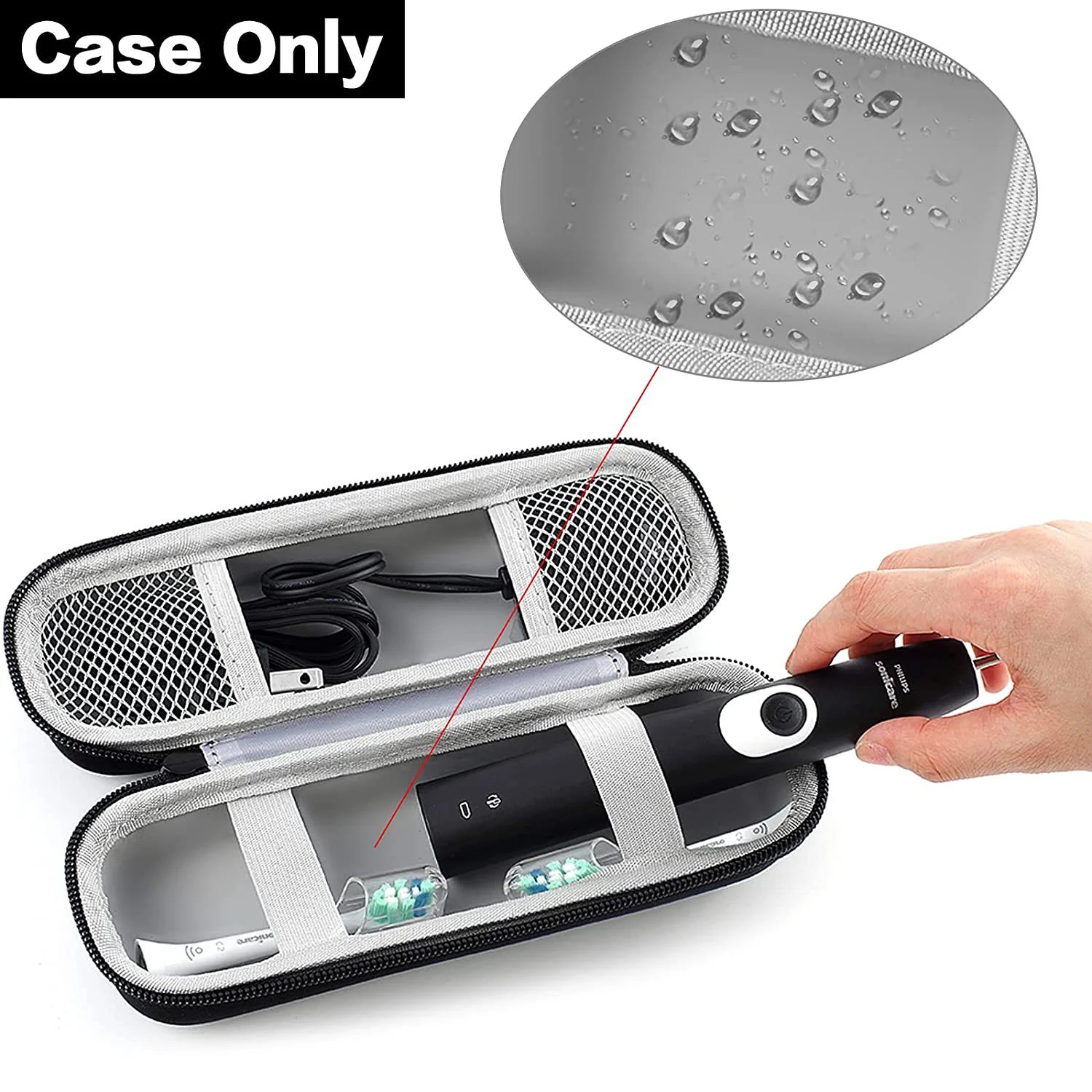 1pcs Electric Toothbrush Storage Bag Waterproof And Dustproof Mini Travel Storage Box, Electric Toothbrush Storage Bag