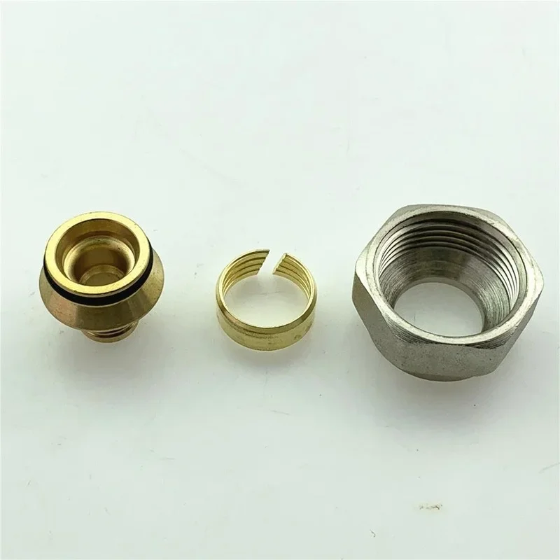 4set Floor Heating 16/12mm Joints Floor Heating Sub-catchment Geothermal Water Manifold Joint Brass Joint Fittings
