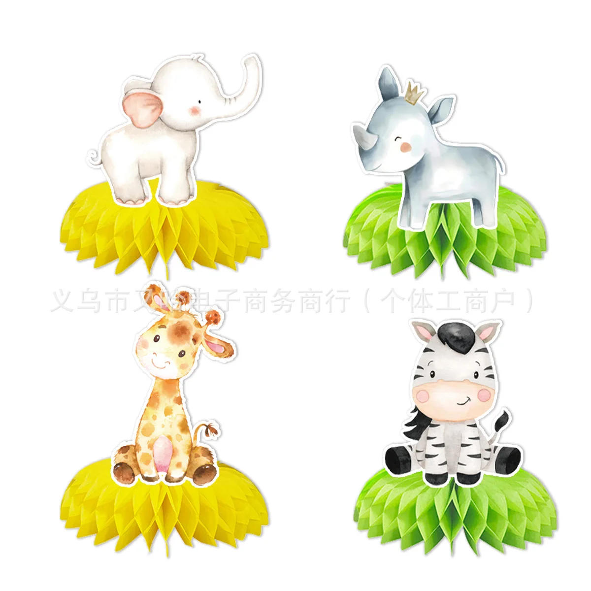 Cupcake-Topper für die Safari-Babyparty, Dschungeltiere, Wild One-Geburtstagsparty-Dekoration, Dschungel-Safari-Thema, Partyzubehör für Kinder – Detail 8