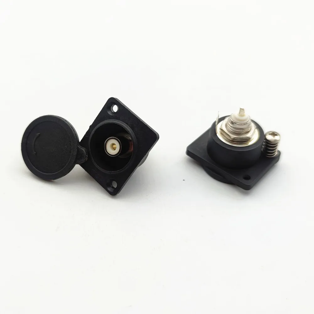 RCA conector fêmea para bicicleta elétrica carregamento Porto, Panel Mount, Chassis Socket, bicicleta bateria acessórios