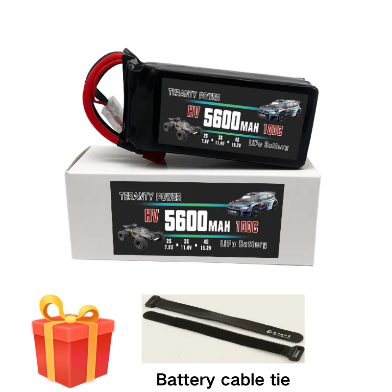 1/2/4pcs TERANTY 3S 5600mAh Lipo Batterij 11.4V 100C met T Plug voor Hyper go MJX RC Auto Buggy Truck FPV Drone RC Model Onderdelen