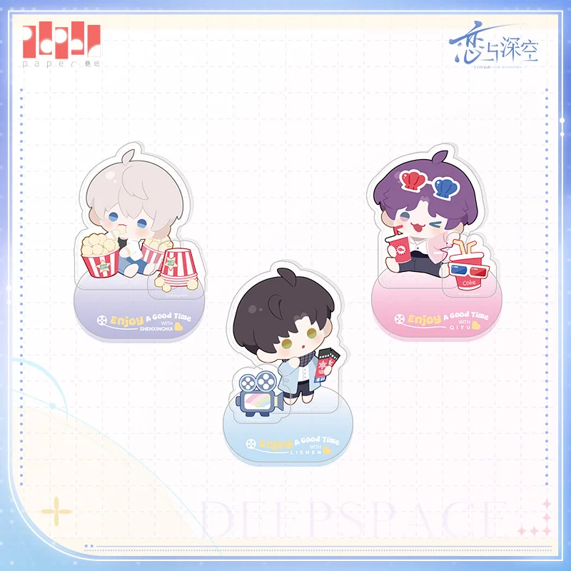 

[Official Merchandise] in Stock Game Love and Deepspace Movie Time Enjoy A Good Time with Xavier Zayne Rafayel Memo Clip Holder