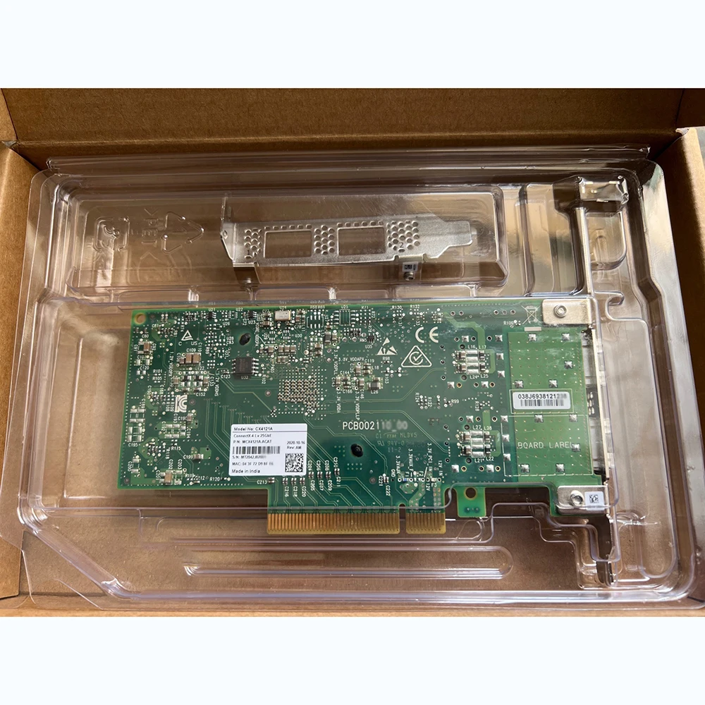 25Gb/s MCX4121A-ACAT Network Card Dual Port ConnectX-4L x 25GbE CX4121A PCI-E InfiniBand NIC