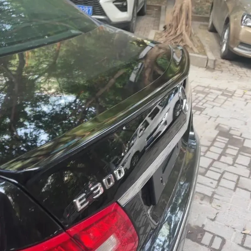 Spoiler For Benz E Class W212 2008-2015  Glossy Black Real Carbon Fiber Rear Wing V Style Accessories Spoiler