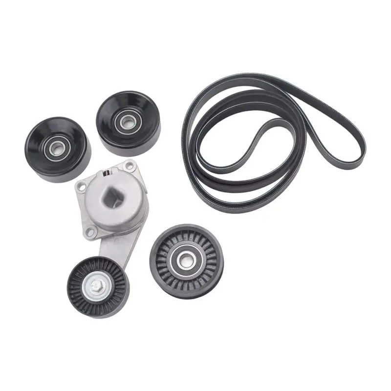For Ford F150 F250 F350 Explorer Lincoln Navigator Compatible Serpentine Belt Drive Tensioner Pulley Component Kit 90K-38274A