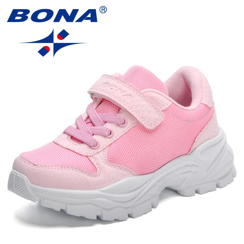 BONA 2023 New Designers Sport Shoes Kids Trendy Sneakers Boys Leisure Trainers Kid Winter Brand Walking Jogging Shoes Children