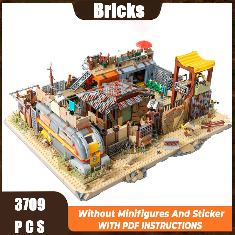 

Exquisite New Product MOC Building Block Model Apocalypse Radiation Settlement Technology Modular Children's Toy DIY AssemblySet