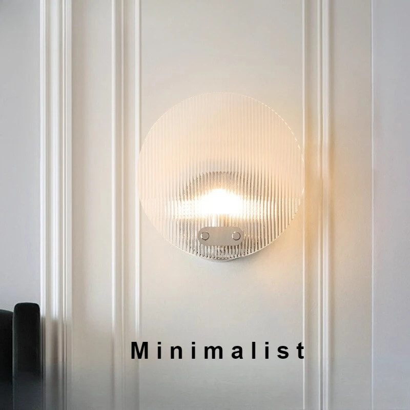 

Современный светодиодный настенный светильник в полоску, круглый светильник, скандинавский светильник для внутреннего освещения, гостиная, прикроватная тумбочка, декор для спальни, настенные бра, светильники