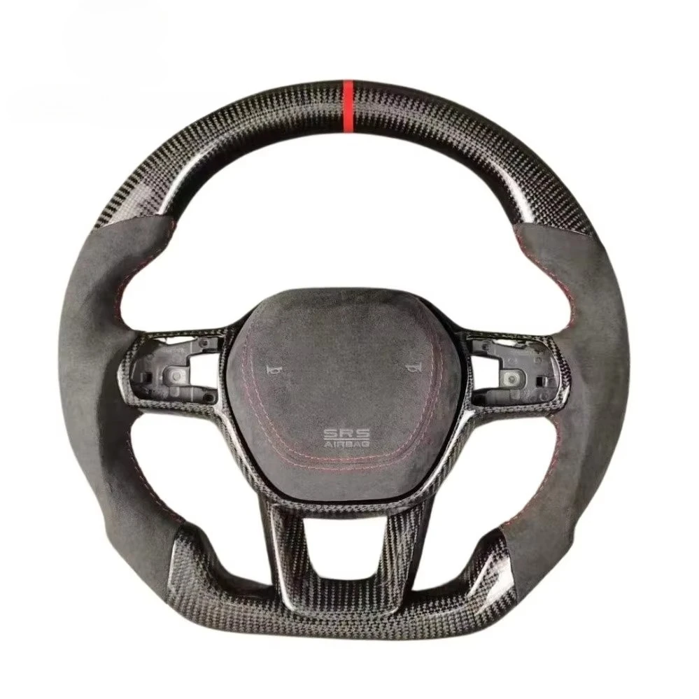 Customized Forged Leather  Carbon  Fiber Sport Steering Wheel for 11 FL1 2022 2023 2024 2025