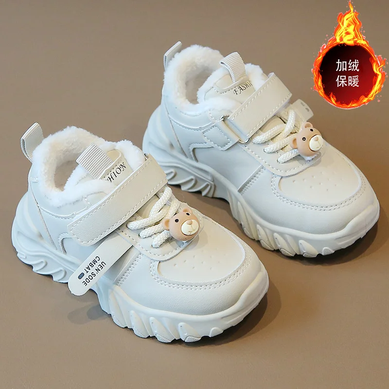 Kinder Turnschuhe Modedesign weiß rutsch feste Freizeit schuhe Jungen Mädchen weiche warme Turnschuhe Kleinkind Outdoor-Schuhe