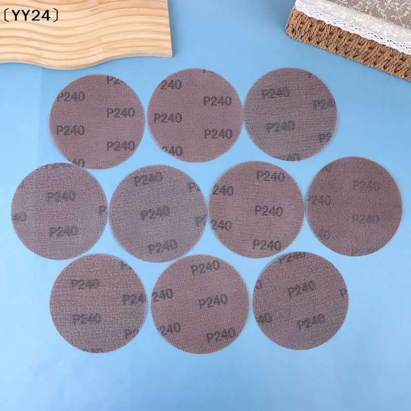 

10Pcs 5inch Hook Loop Abrasive Dust Free Grid Sanding Paper 125mm Mesh Sanding Discs Anti-Blocking Grinding Sandpaper 〔YY24〕