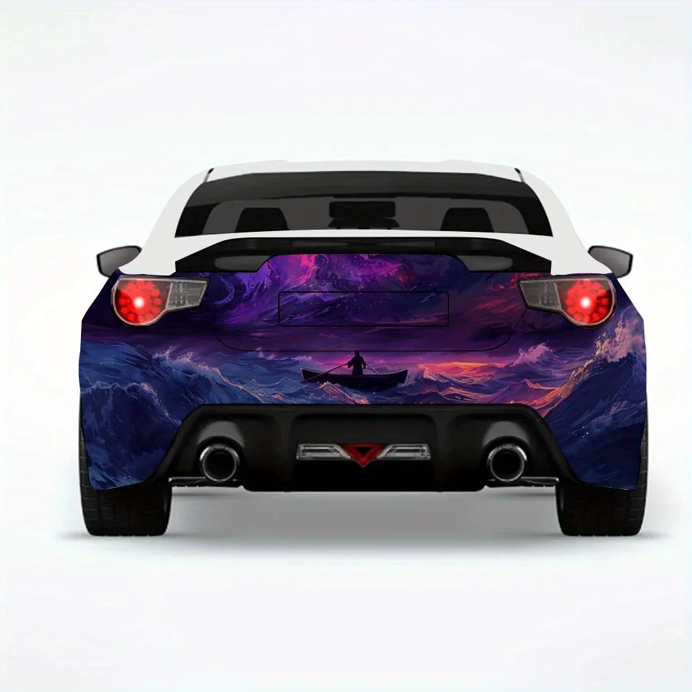 

Sea Adventure Silhouette Car Sticker,Vinyl Decal for Car Rear, Waterproof Self-Adhesive Vinyl Stickers for Vehicle Tail and Bump