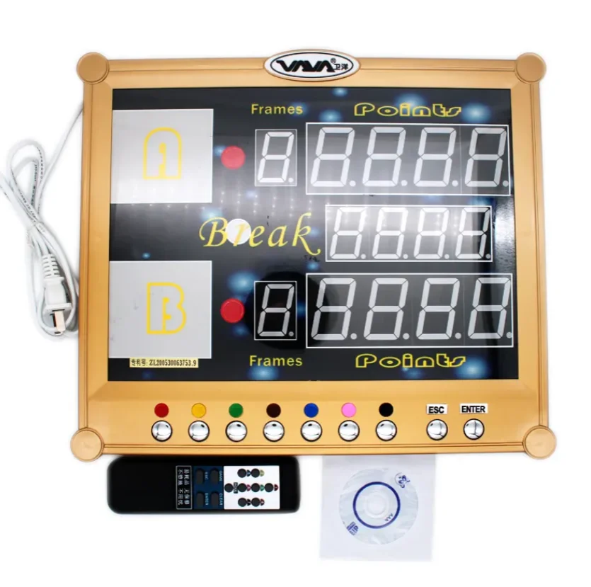 

Factory Price 1999 Scores Billiard Pool Snooker Scoreboard with Wireless Remote Control