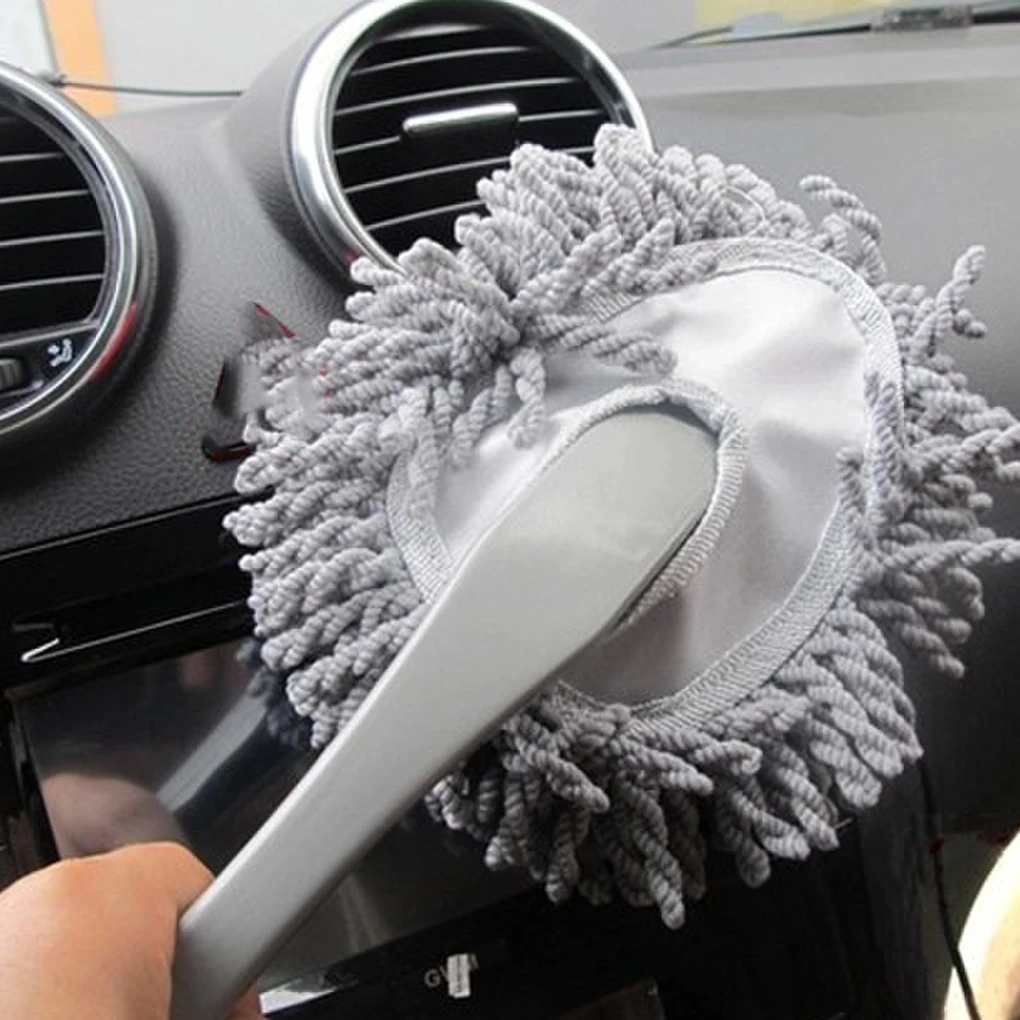 Car Mini Wax Mop Wash Brush Feather Duster Cleaning Sweeping Tool Supplies Window Keyboard Cleaner