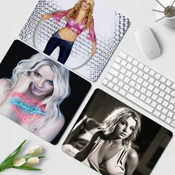 Singer Britney Spears Non-slip Lockedge Cartoon Anime Gaming Mouse Pad Keyboard Mouse Mats Smooth Company for PC Computer Table