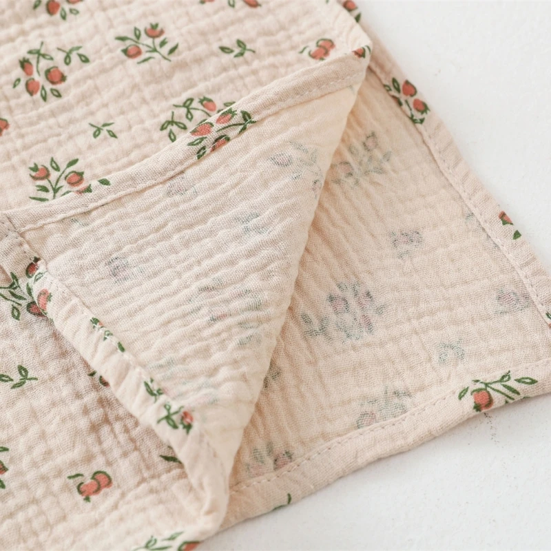 Summer Cotton Gauze Baby Swaddle Blanket New Designs Ruffle Lace Edge Baby Blanket Newborn Cocoon Wrap Bath Towel Stroller Cover - Image 4