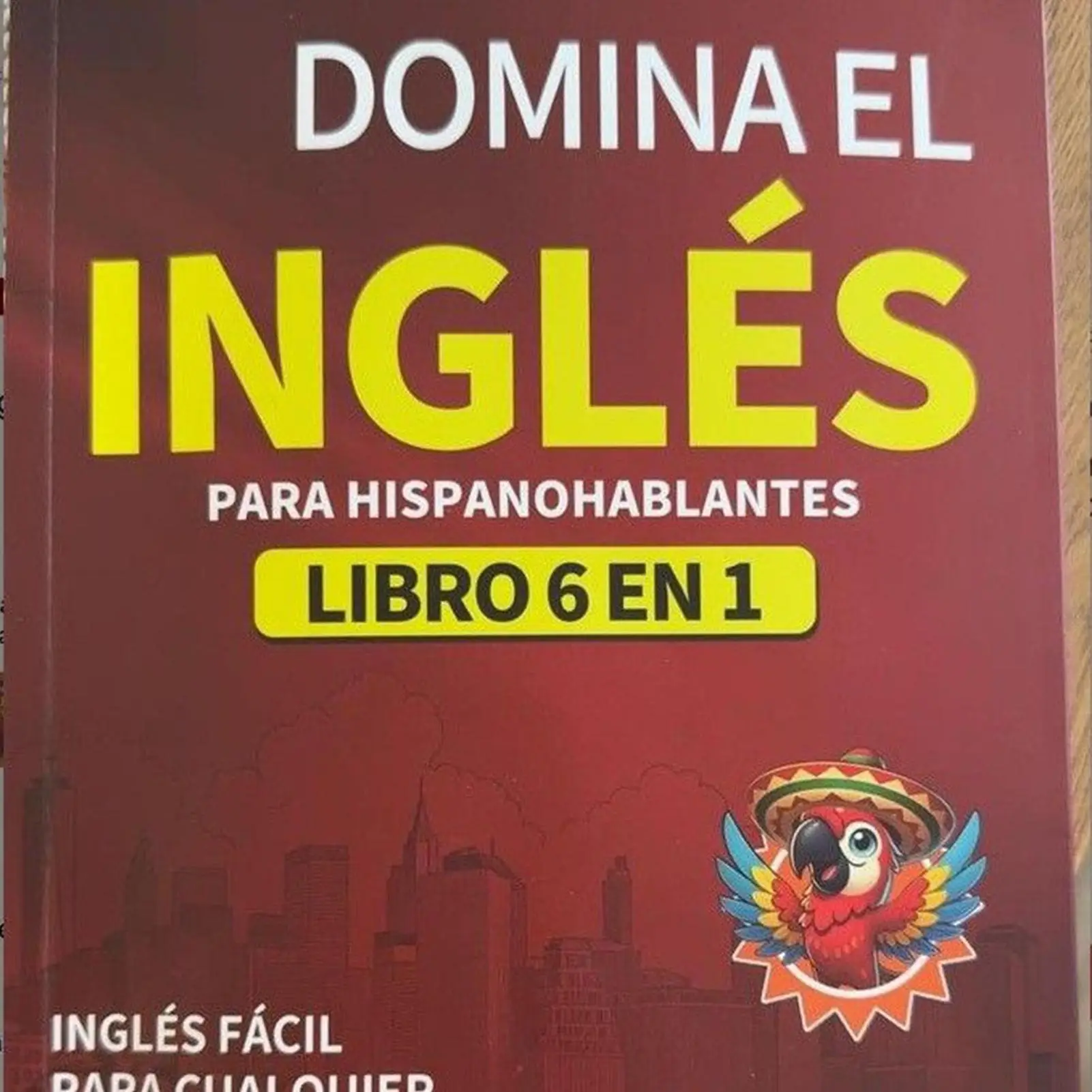 كتاب اللغة الإنجليزية للمبتدئين 6 في 1 الطبعة الإسبانية المصنف الإنجليزي سهل تعلم اللغة قاموس الدراسة لوازم القراءة المدرسية