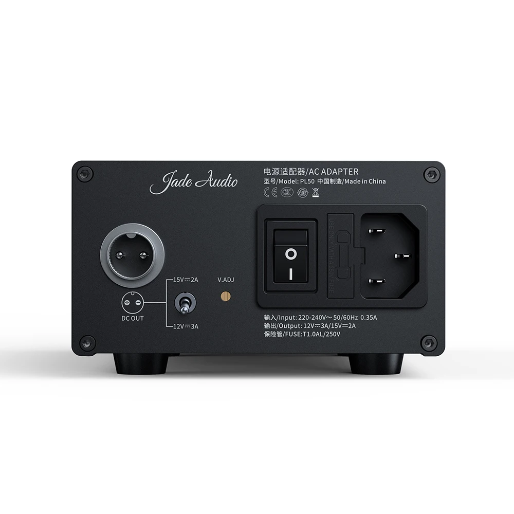 JadeAudio/FiiO PL50-Low Noise Regulated Linear Power supply 12V/ or 15V Output for USB DAC HiFi Amplifier/Music Player