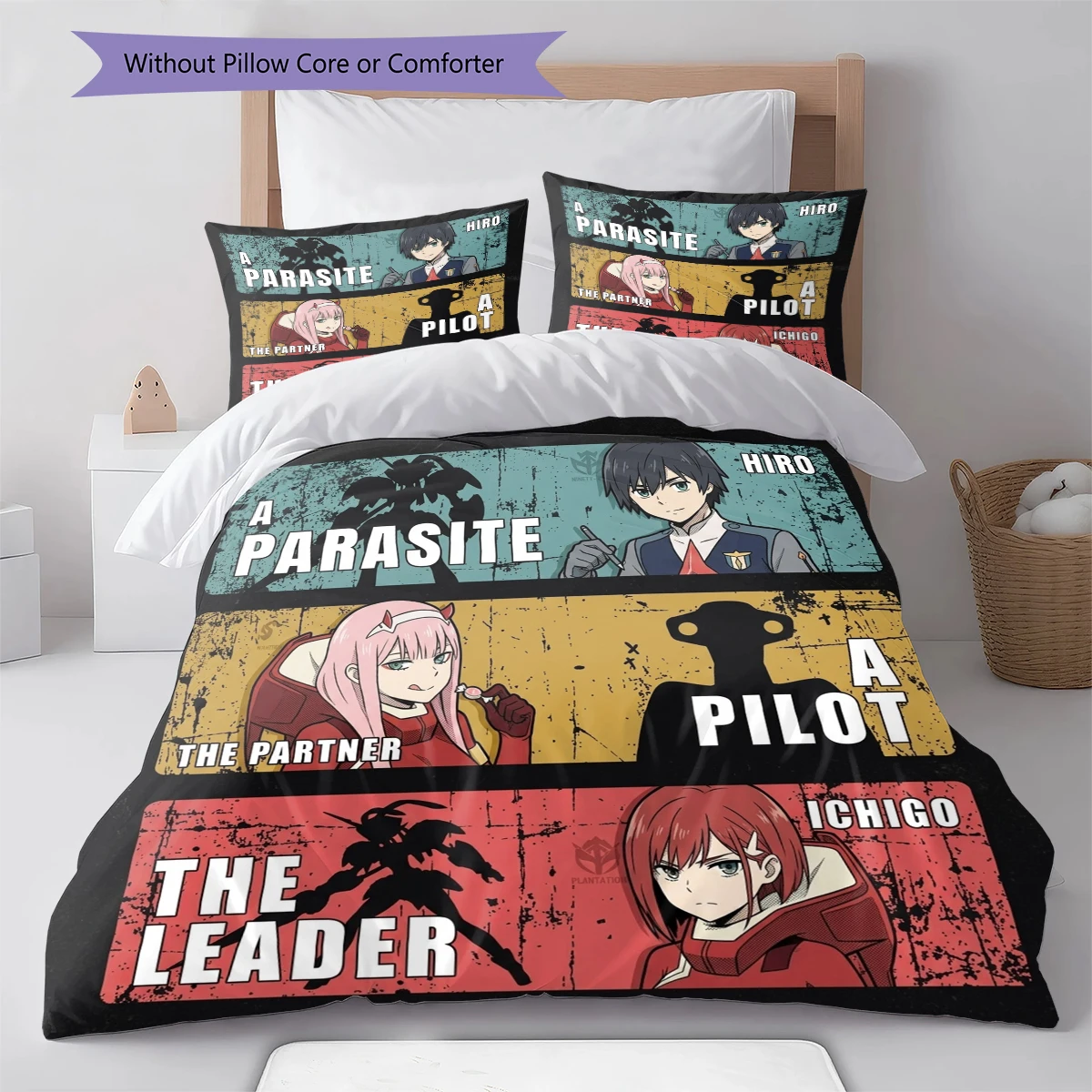 DARLING in the FRANXX Comfortable Softness Duvet Cover, Children Bedding Gift, Extra Large  Multiple Sizes -HE78