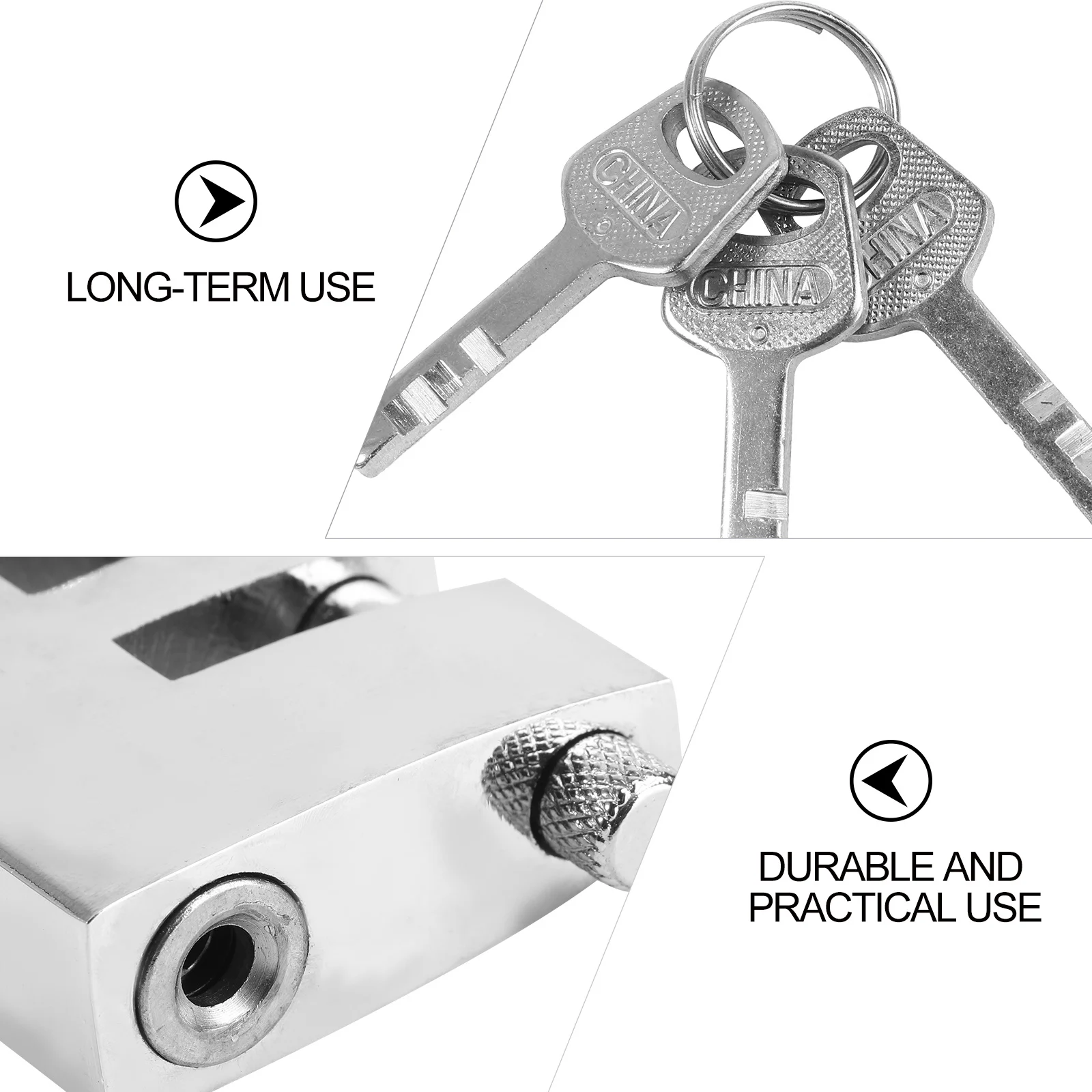 عجلة القيادة قفل جهاز مضاد للسرقة 7 حفرة الثقيلة الصلب سيارة دواسة فرامل قفل دواسة لأمن شاحنة سيارات الدفع الرباعي فان #6