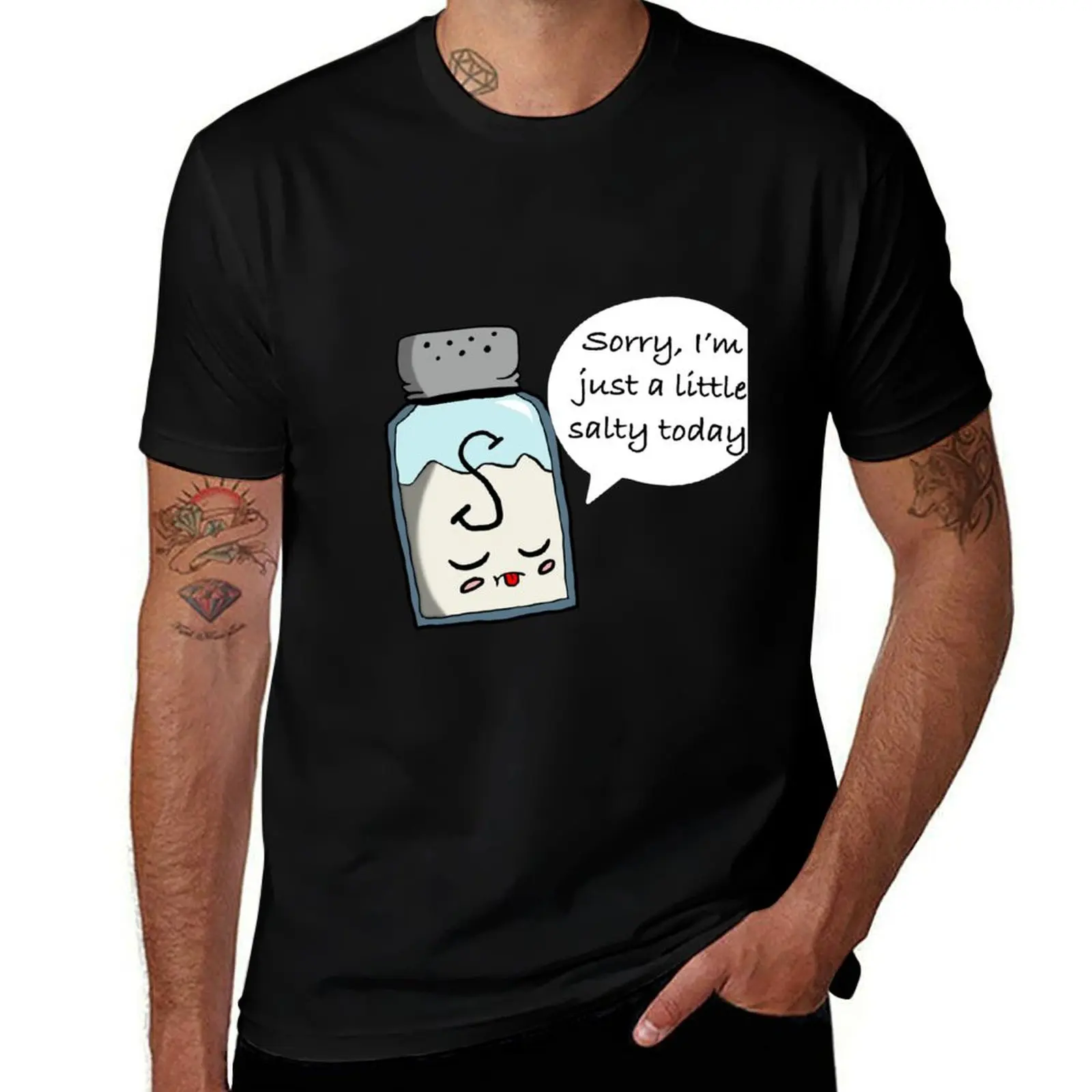 Just a lil salty T-Shirt Comfort Stretch Tee Shirt
