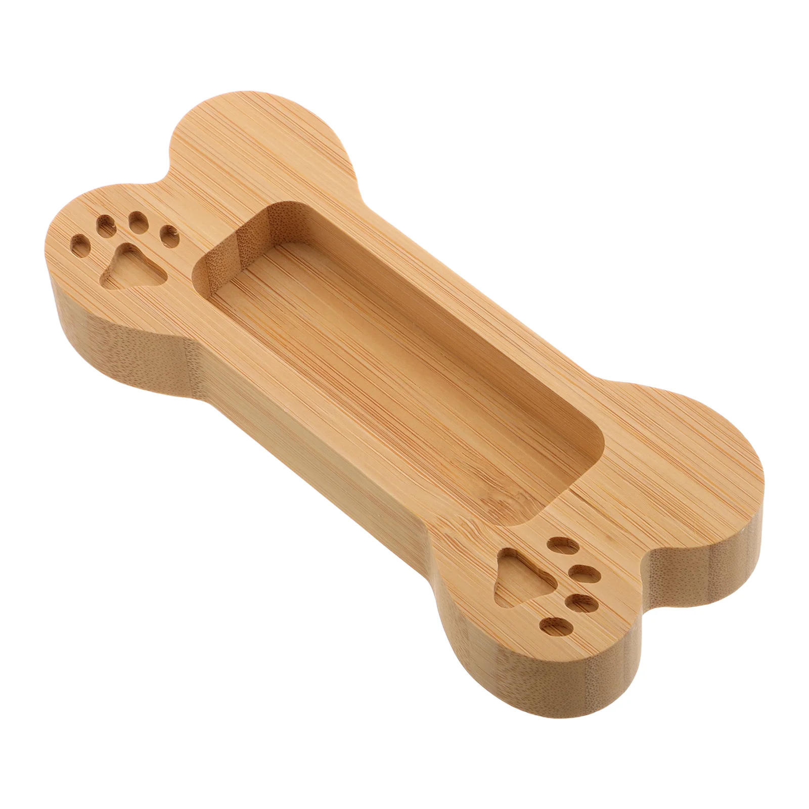 

Dog Bone Card Box Wooden Holder Desk Business Office Case Bones Display Stand Cute Card Box Wood Organiser Postcard