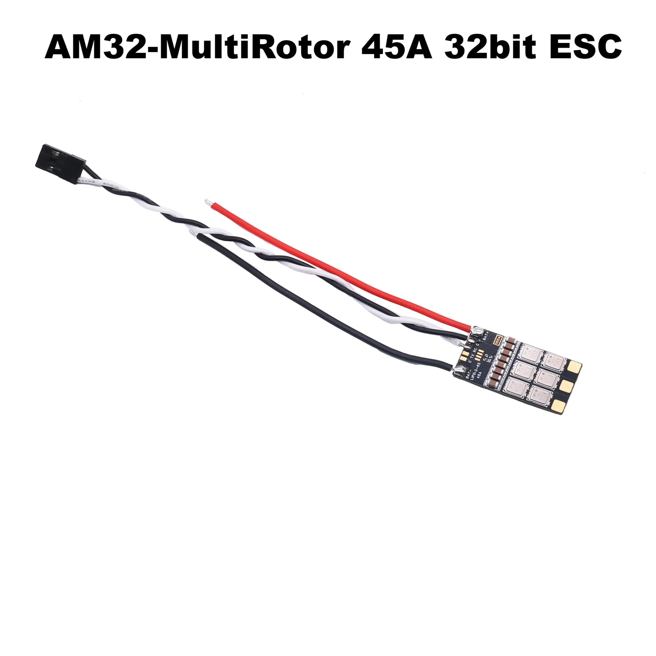 B-CUBE AM32-MultiRotor 45A 32bit ESC Suporte 3-6S Suporte para motor sem escova DShot300 600 PWM FPV F4 722 Controle de voo