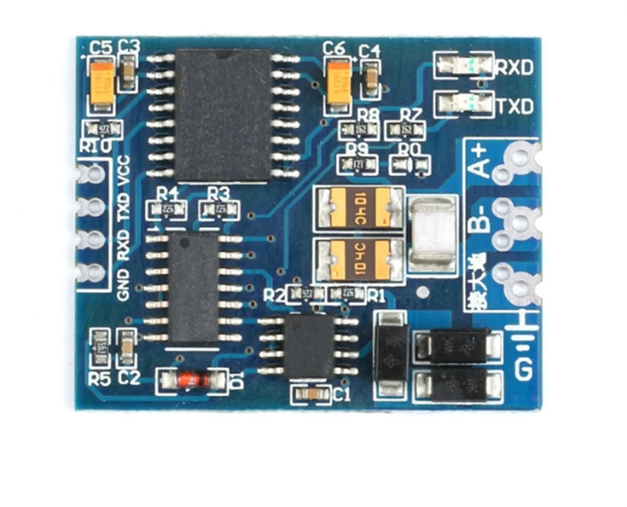 Industrial grade TTL to RS485 module RS485 to TTL with isolated microcontroller serial port UART module