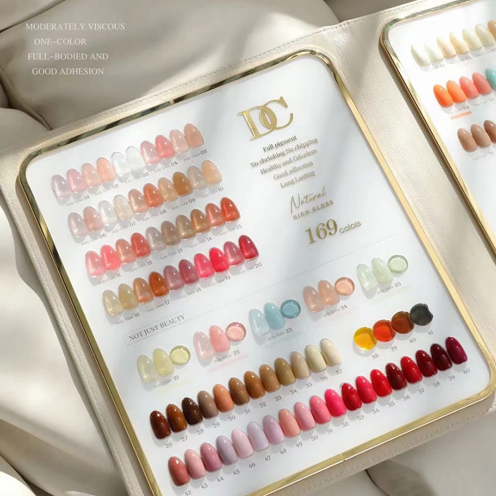 Set di smalti per unghie in Gel 169 colori con tabella dei colori Gel ibrido smalto per unghie Lak rosa bianco Nail Art Vernis vernice Kit Manicure UV