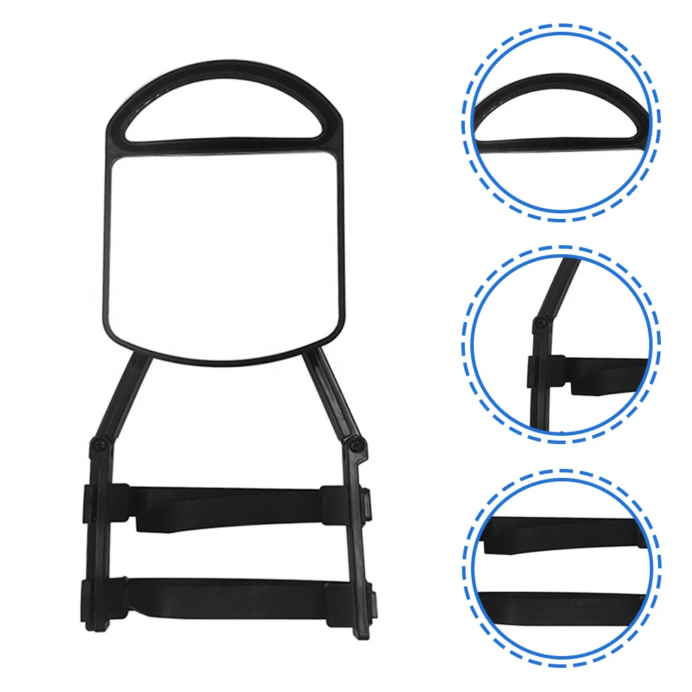 

Front Traction Mirror Extension for Vehicle Trailer Towing Dual Side View Upgrade with Anti-Vibration Rubber Strap Clamp-on Fit