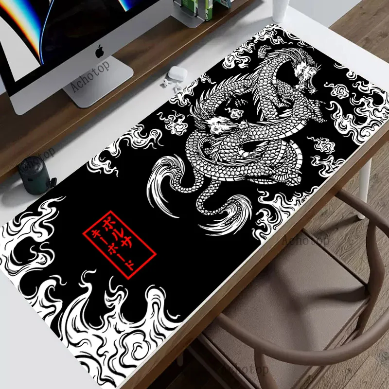 

Japanese Dragon Large Gaming Mousepad XXL Keyboard Gamer Mouse Pad on The Table Speed Desk Mat Anime 900x400 1000x500 Mouse Mat