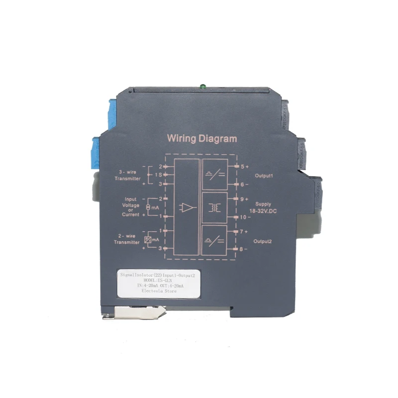 Ultrathin DC Analog Signal Isolator Multi-input Multi-output 0-10V 4-20mA 0-5V Isolation Sensors Current Voltage Transmitter