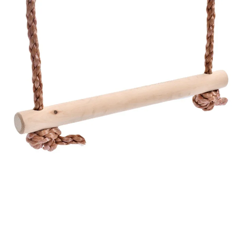 Balanços internos e externos para entretenimento infantil, escada de escalada de cinco degraus de madeira, fabricante atacado